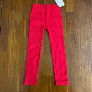 Red Faded Glory Fashion Leggings Small